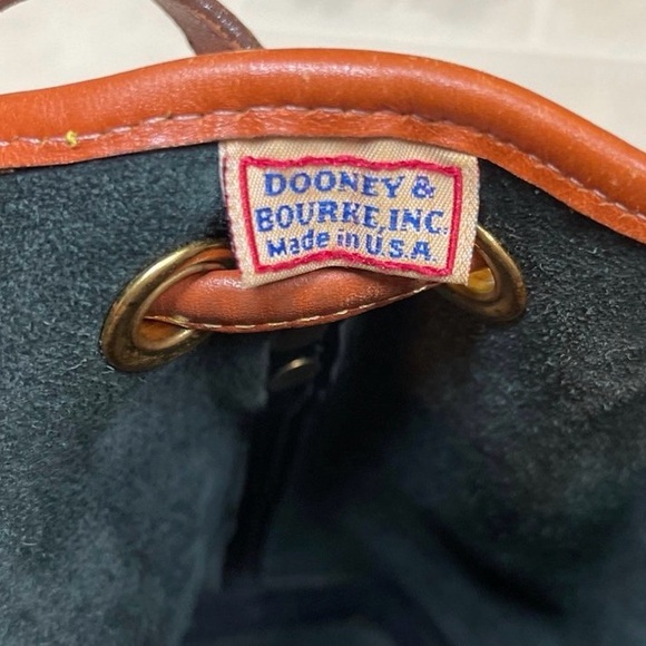 Dooney & Bourke Vintage Leather mini drawstring crossbody bucket bag - Picture 8 of 9
